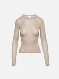 Longsleeve T-Shirt,SAINT LAURENT,BEIGE,Image 1