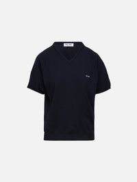 Knit Top,MIU MIU,BLUE GREY,Image 1
