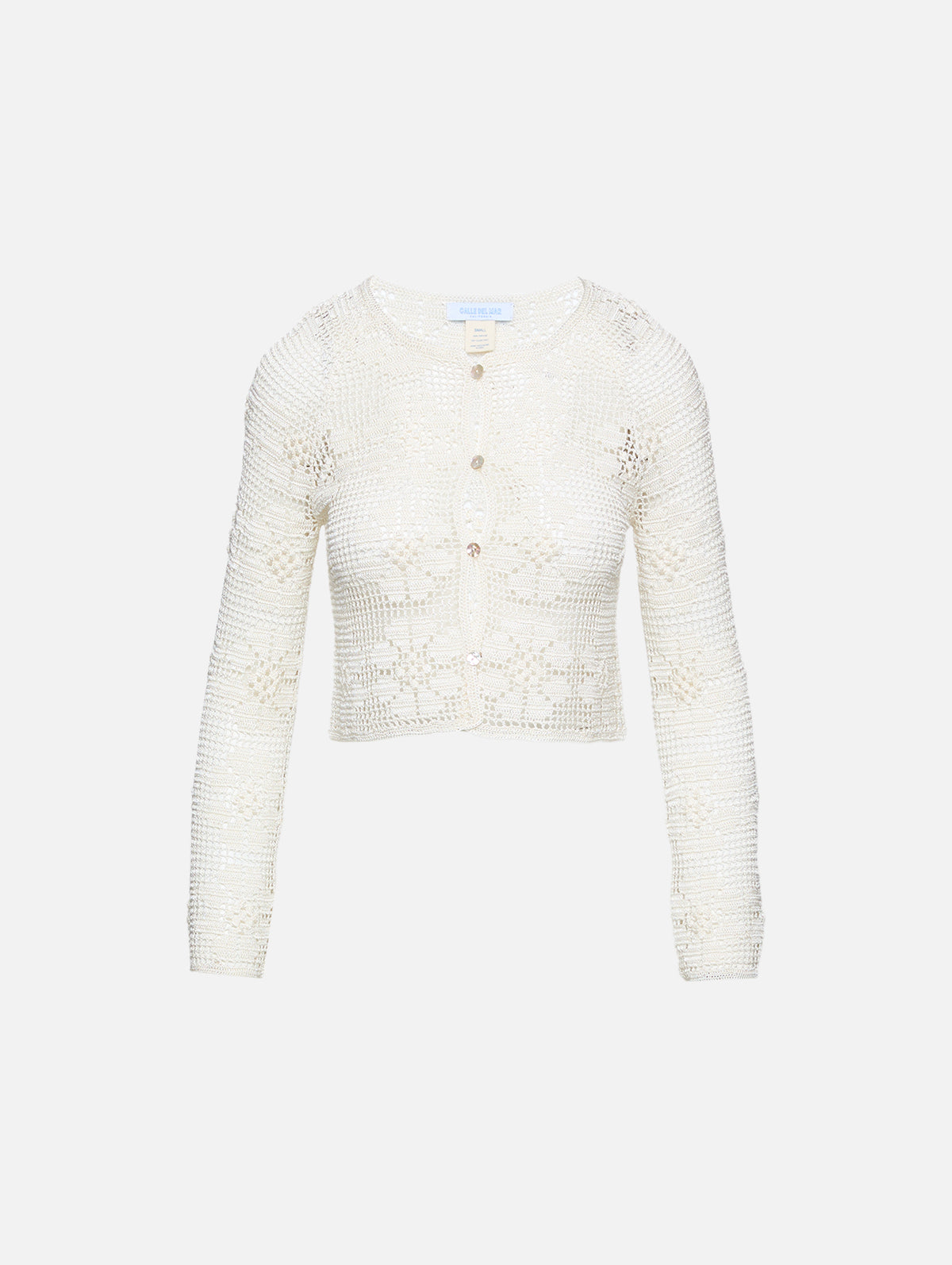 Daisy Chain Crochet Cardigan,CALLE DEL MAR,NATURAL,Image 1