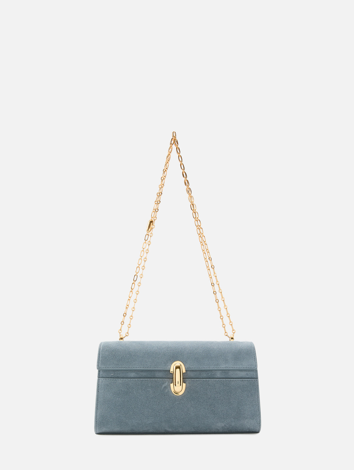 Chain Symmetry Pochette Bag,SAVETTE,DENIM,Image 1