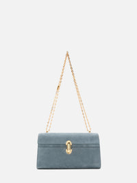 Chain Symmetry Pochette Bag,SAVETTE,DENIM,Image 1