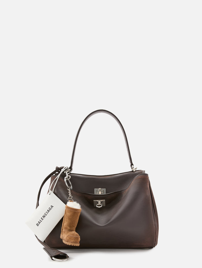 Rodeo Top Handle Bag,BALENCIAGA,ESPRESSO,Image 1