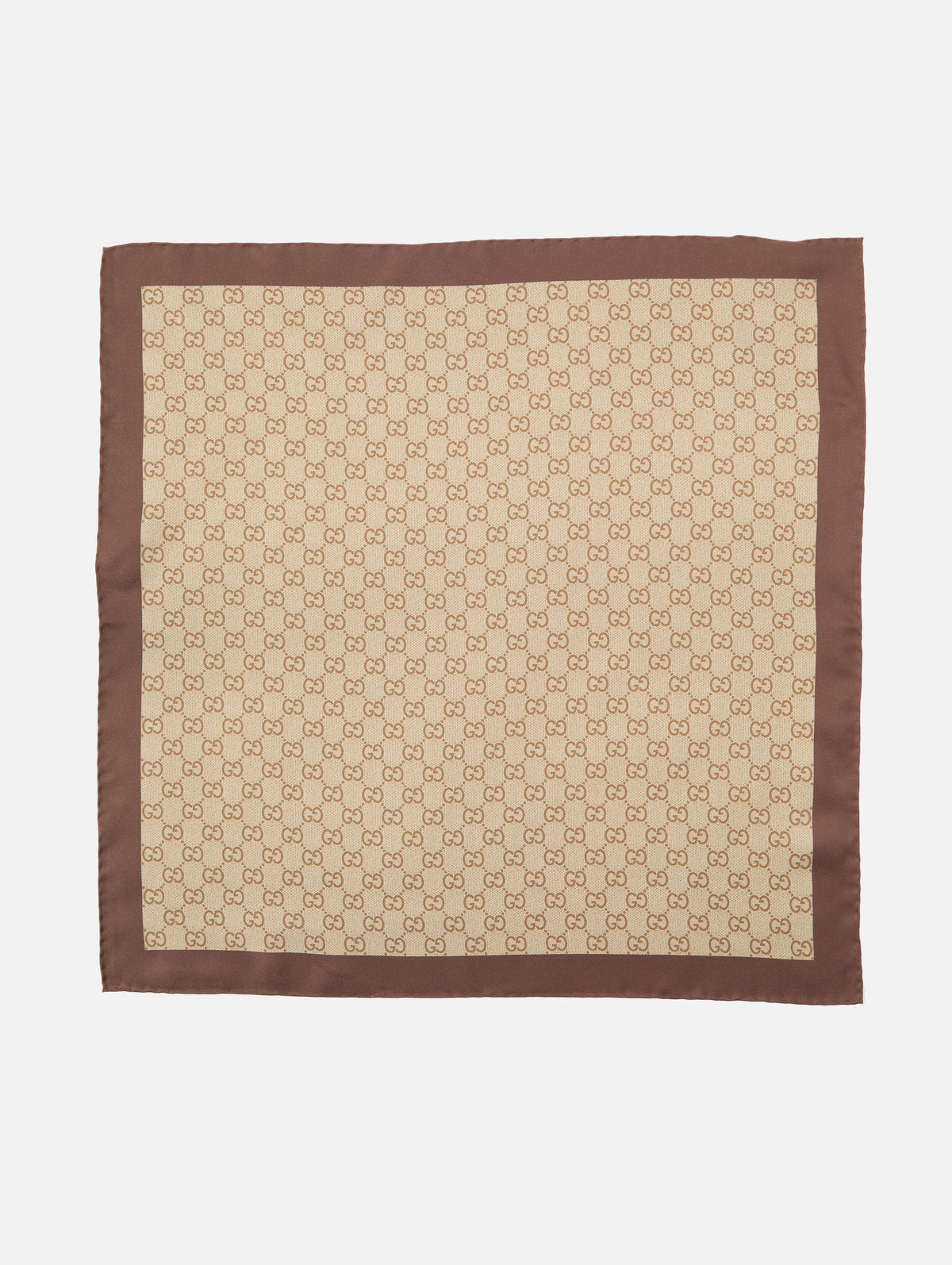 GG Twill Scarf,GUCCI,SHELL/LIGHT BROWN,Image 1