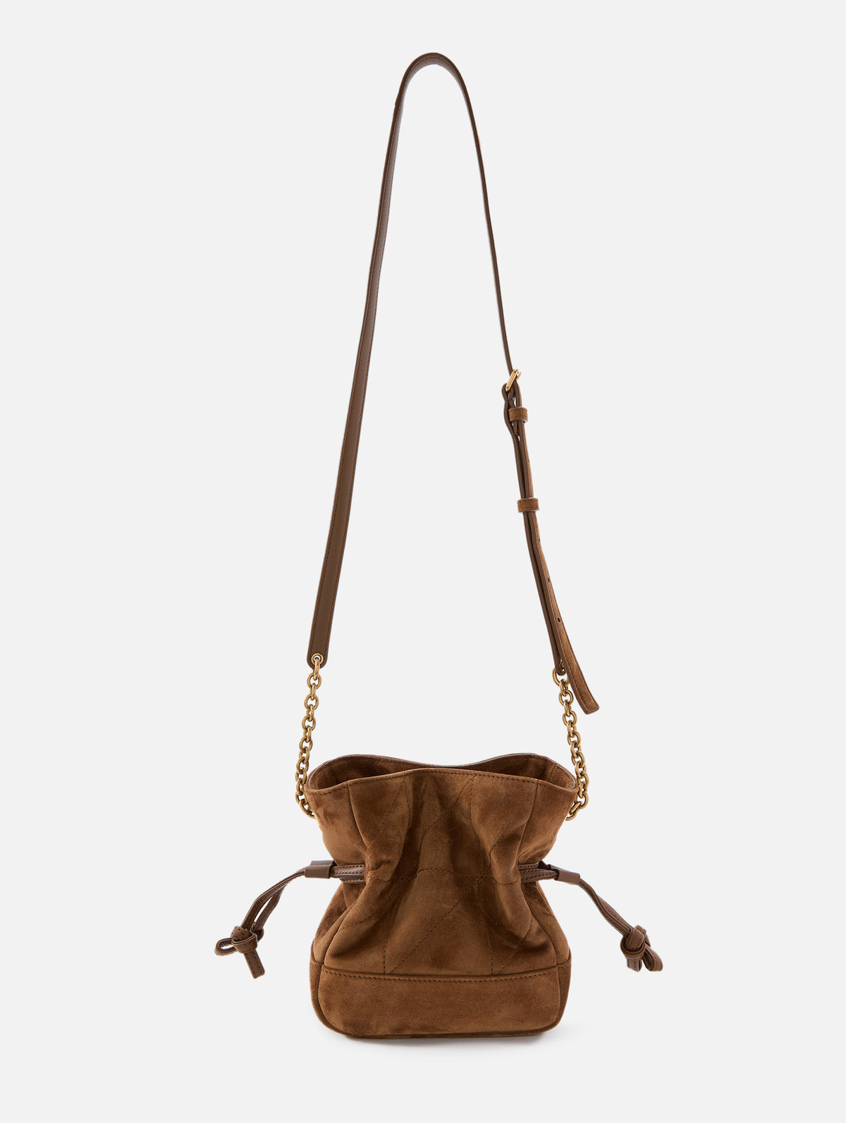 Mini Jamie Shoulder Pouch Bag,SAINT LAURENT,CARAMEL COGNAC,Image 2