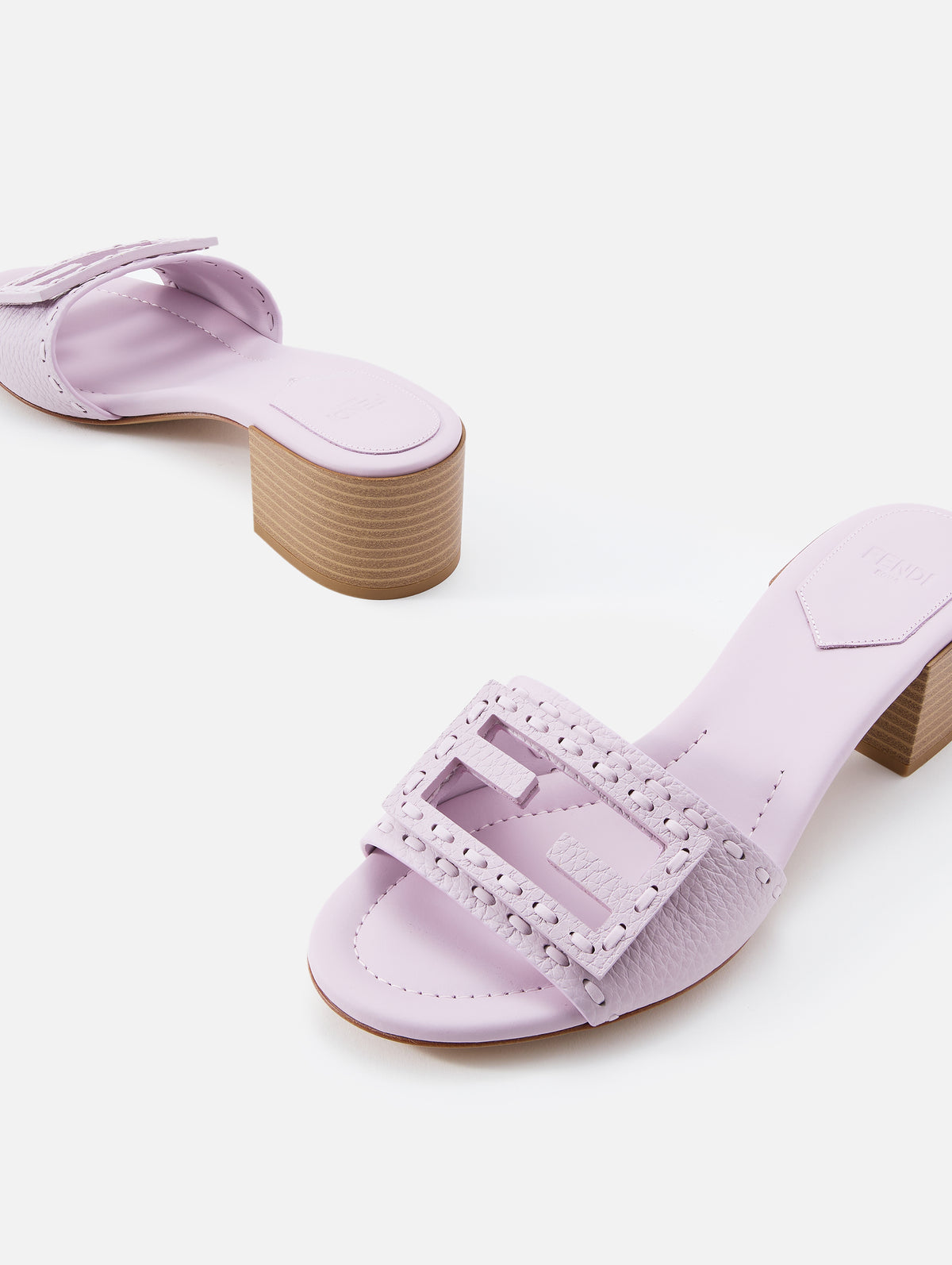 Slide Sandal,FENDI,ANEMONE,Image 2