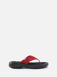 La Poolette Flip Flop,CHLOÉ,BLACK RED,Image 1