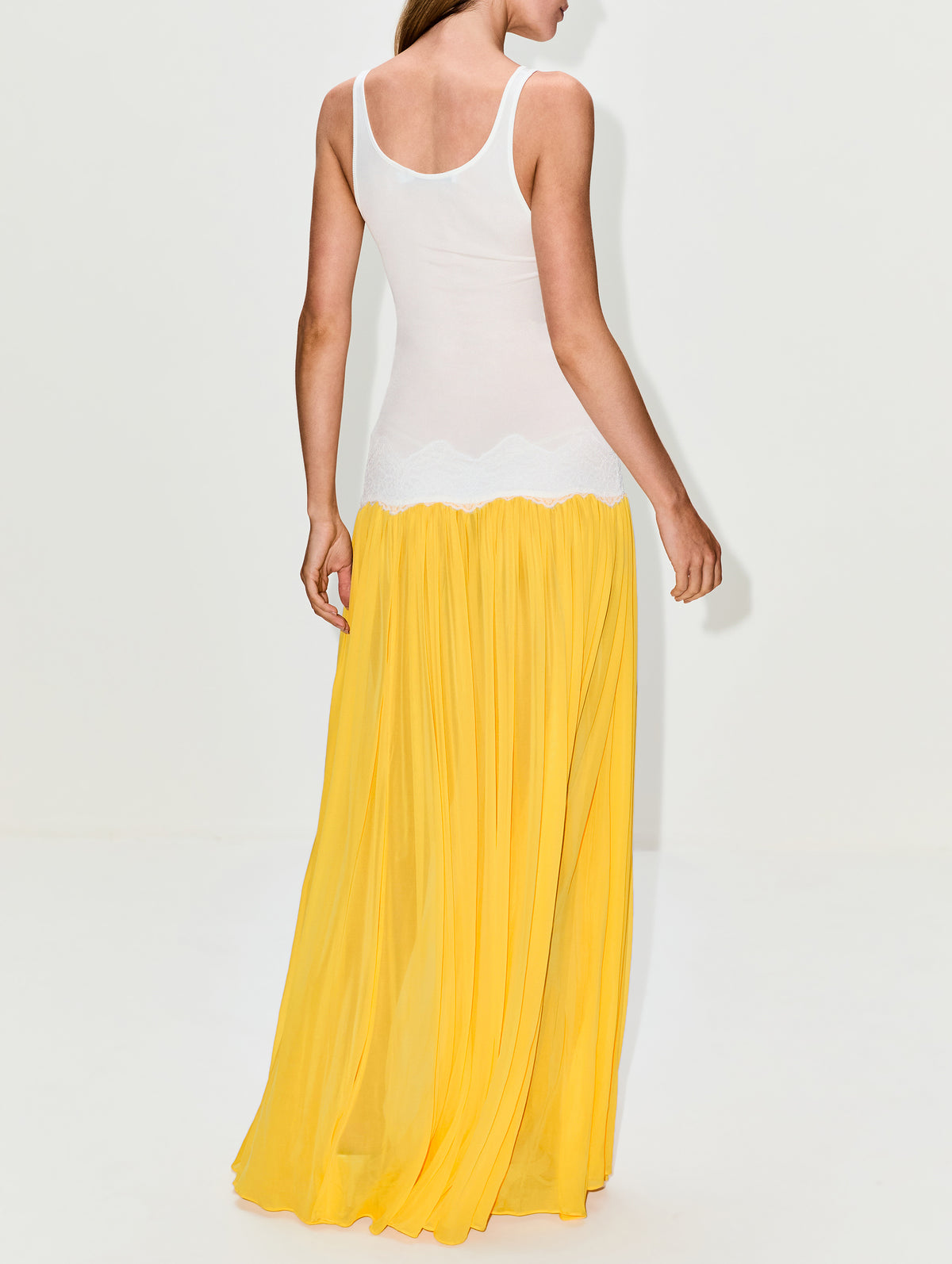 Christopher Esber Open Twist Verner Lace Tank Dress in White/ Soleil Size 8 Christopher Esber Open Twist Verner Lace Tank Dress in White/ Soleil Size 8