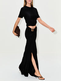 Bezel Quartz Cascade Skirt,CHRISTOPHER ESBER,BLACK,Image 3