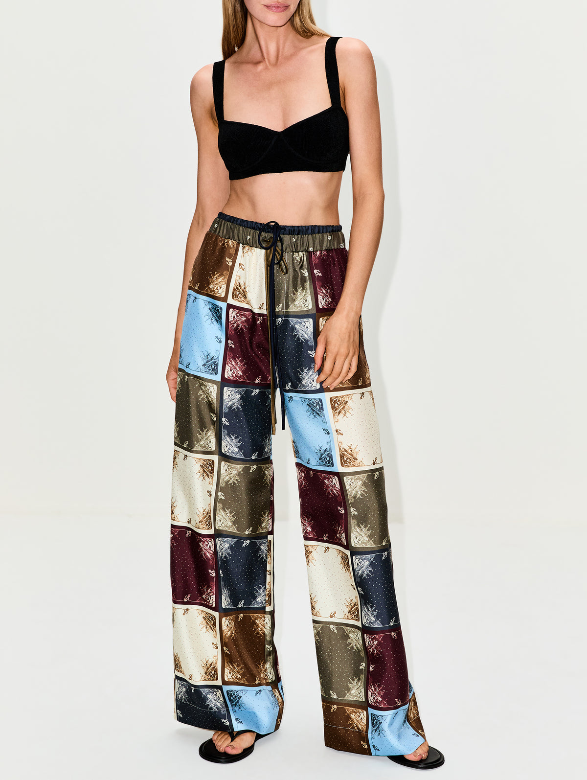 NYC Bralette Top,GALVAN,BLACK,Image 2