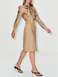 Skirt,GUCCI,VINTAGE SAND,Image 3