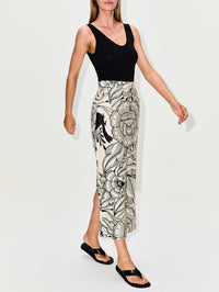 Lexi Skirt,HEIRLOME,IVORY BLACK,Image 3