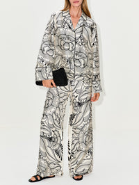 Bernardina Shirt,HEIRLOME,IVORY BLACK,Image 2