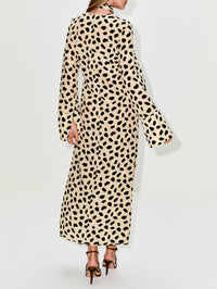 Ollantay Wrap Dress,JOHANNA ORTIZ,ECRU/BLACK,Image 4