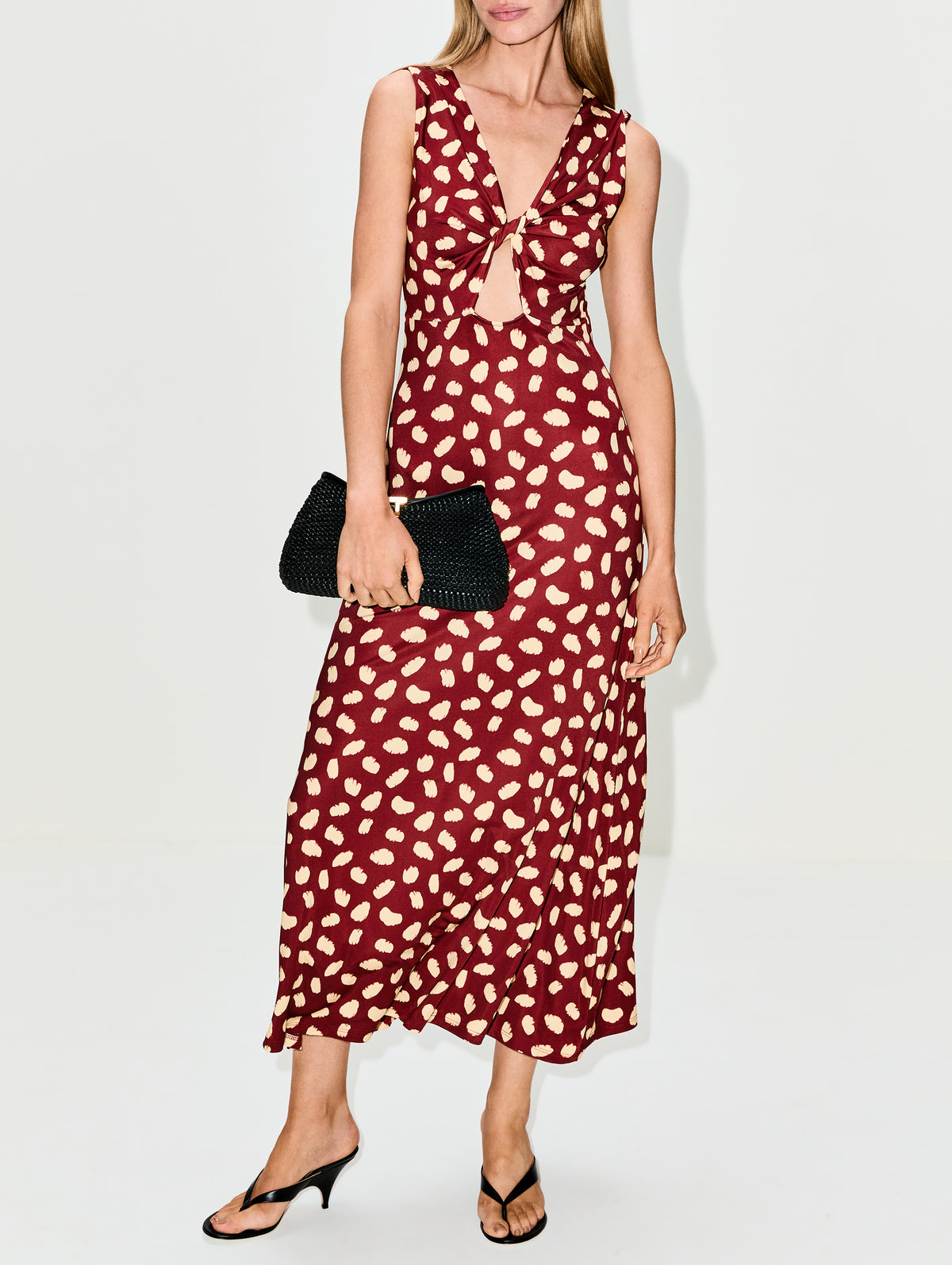 Horizonte Mistico Ankle Dress,JOHANNA ORTIZ,CHERRY/ECRU,Image 2