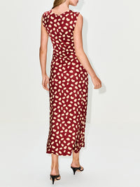 Horizonte Mistico Ankle Dress,JOHANNA ORTIZ,CHERRY/ECRU,Image 4