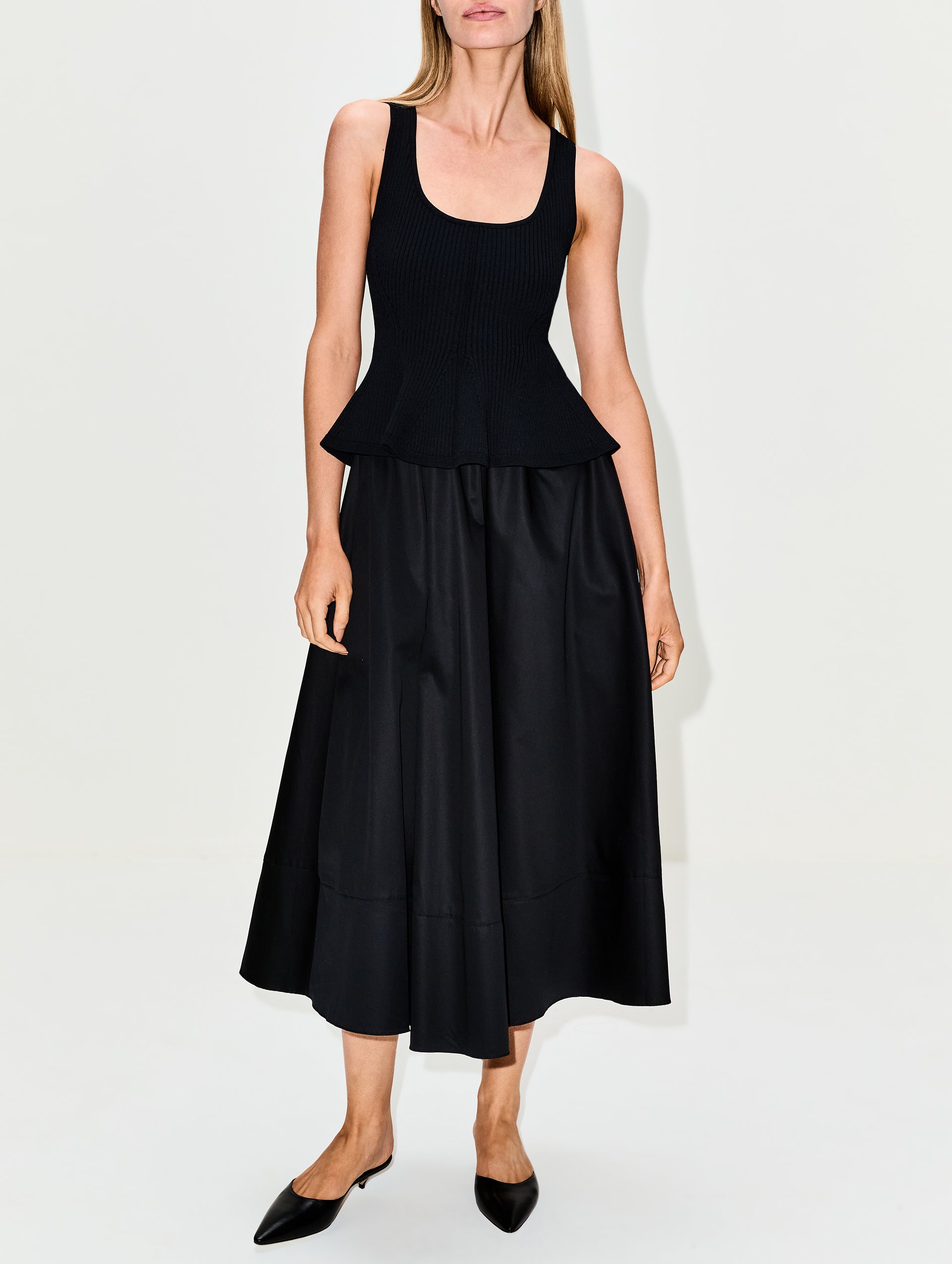 Peplum Combo Dress | LA LIGNE | elysewalker