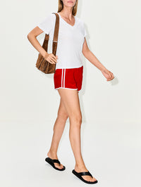 Dolphin Short,SPRWMN,RED/WHITE,Image 3