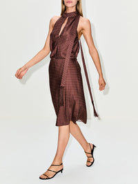 Phoebe Dress,POSSE,CHOCOLATE/VANILLA,Image 3