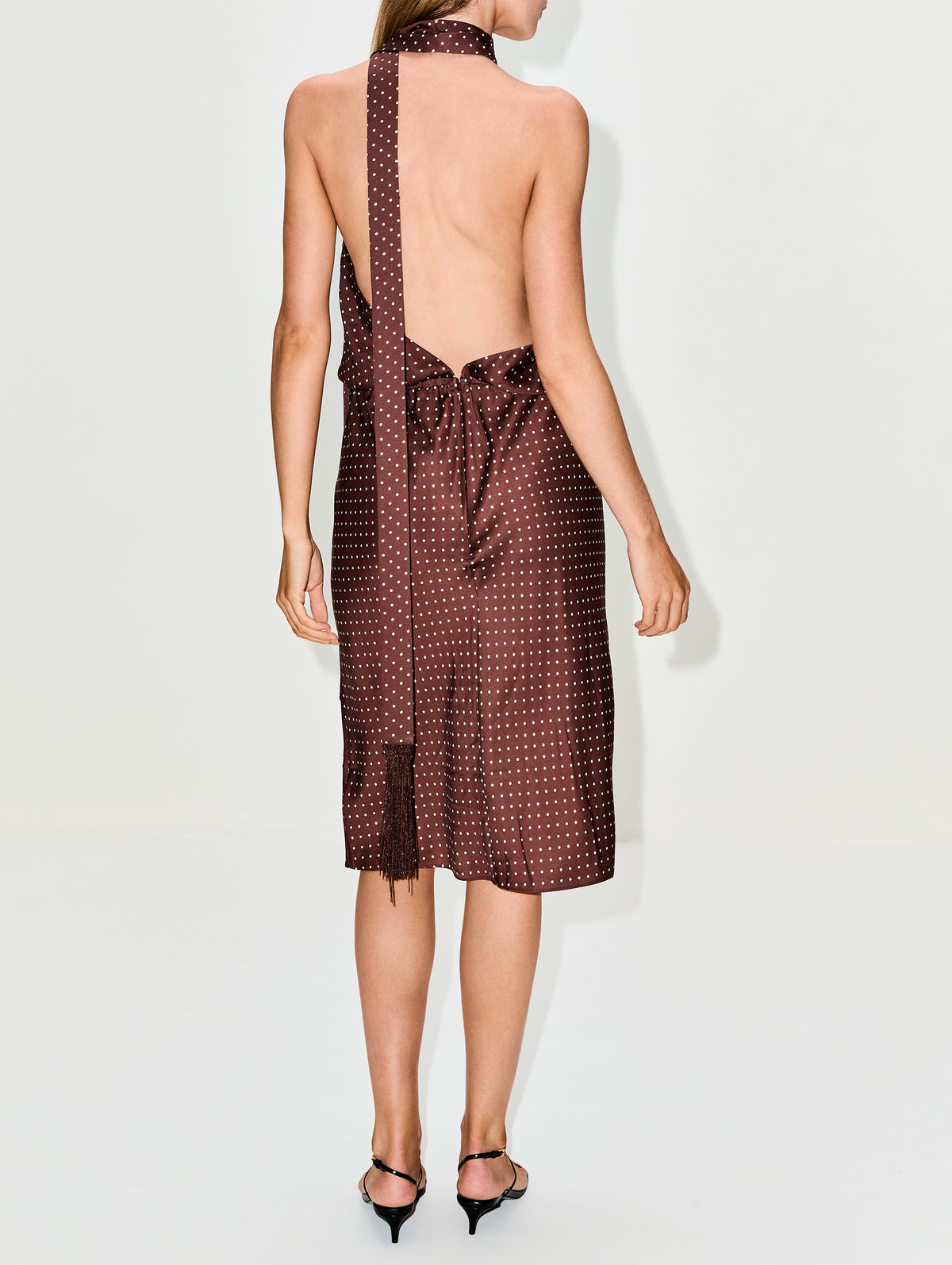 Phoebe Dress,POSSE,CHOCOLATE/VANILLA,Image 4