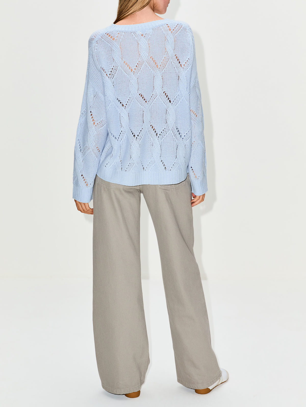 Gia Slouchy Crewneck Sweater,SABLYN,WHISPER,Image 3