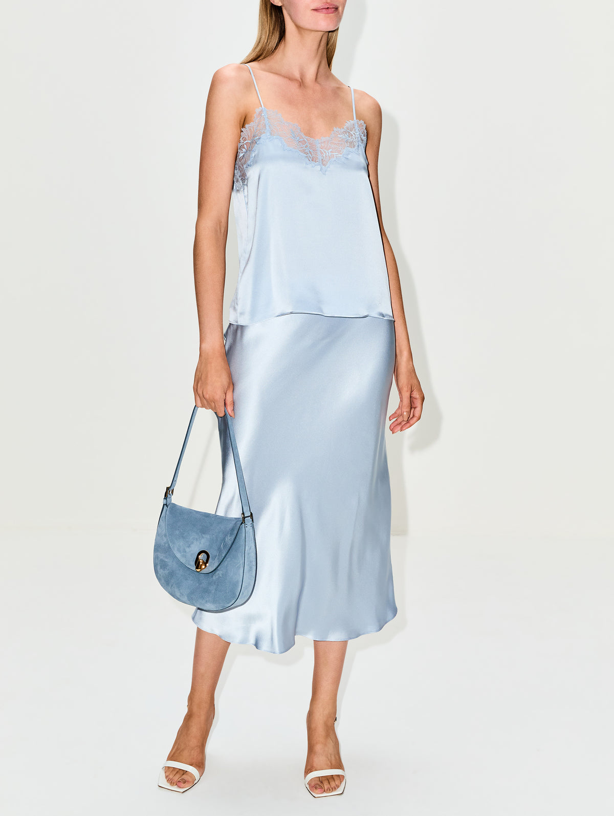 Small Tondo Hobo Bag,SAVETTE,DENIM,Image 2