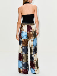 Lauren Halter Top,LESET,BLACK,Image 3