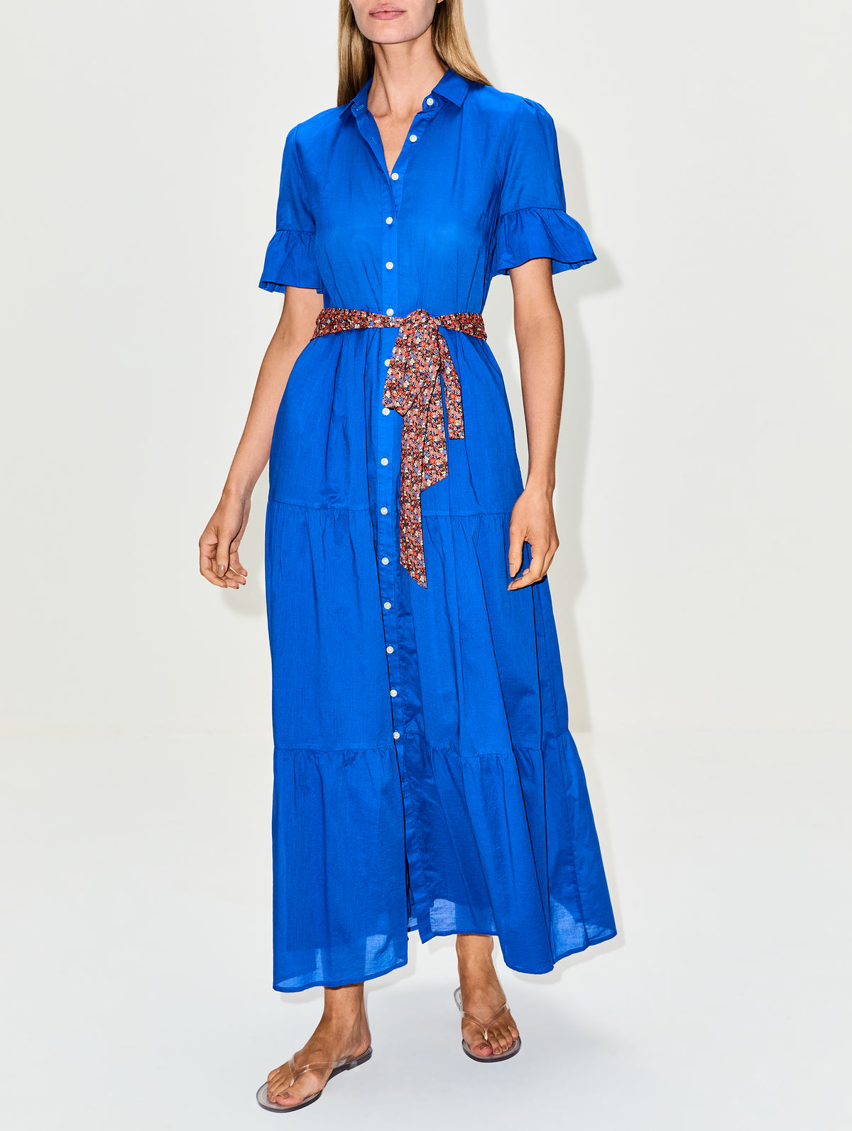 Martine Dress,BIRDS OF PARADIS BY TROVATA,COBALTO,Image 5