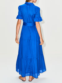 Martine Dress,BIRDS OF PARADIS BY TROVATA,COBALTO,Image 4