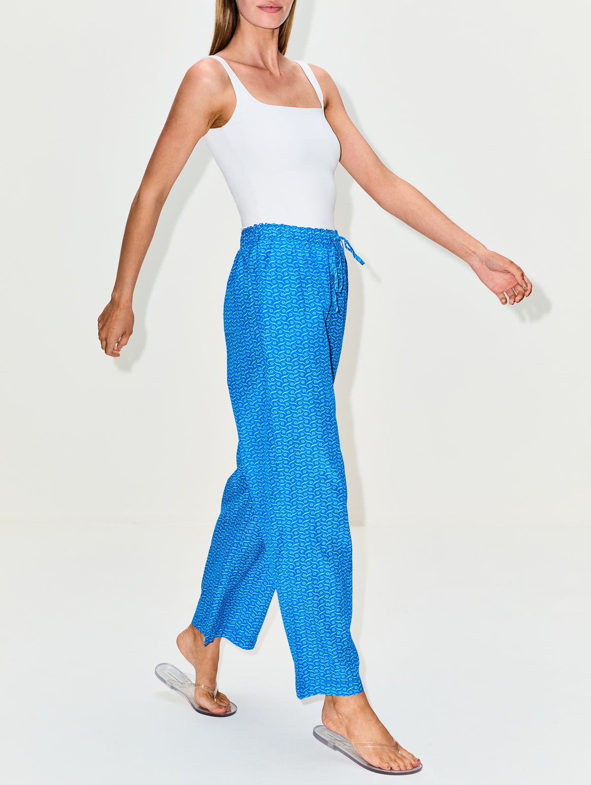 Vera Pant,BIRDS OF PARADIS BY TROVATA,CERULEAN FLORAL,Image 3
