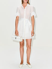 Martinique Dress,BIRDS OF PARADIS BY TROVATA,WHITE,Image 2