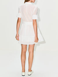 Martinique Dress,BIRDS OF PARADIS BY TROVATA,WHITE,Image 4