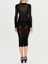Abito Maglia Dress,VALENTINO GARAVANI,NERO,Image 4