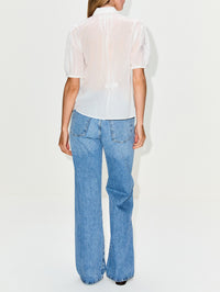 Nadine Blouse,BIRDS OF PARADIS BY TROVATA,WHITE,Image 3