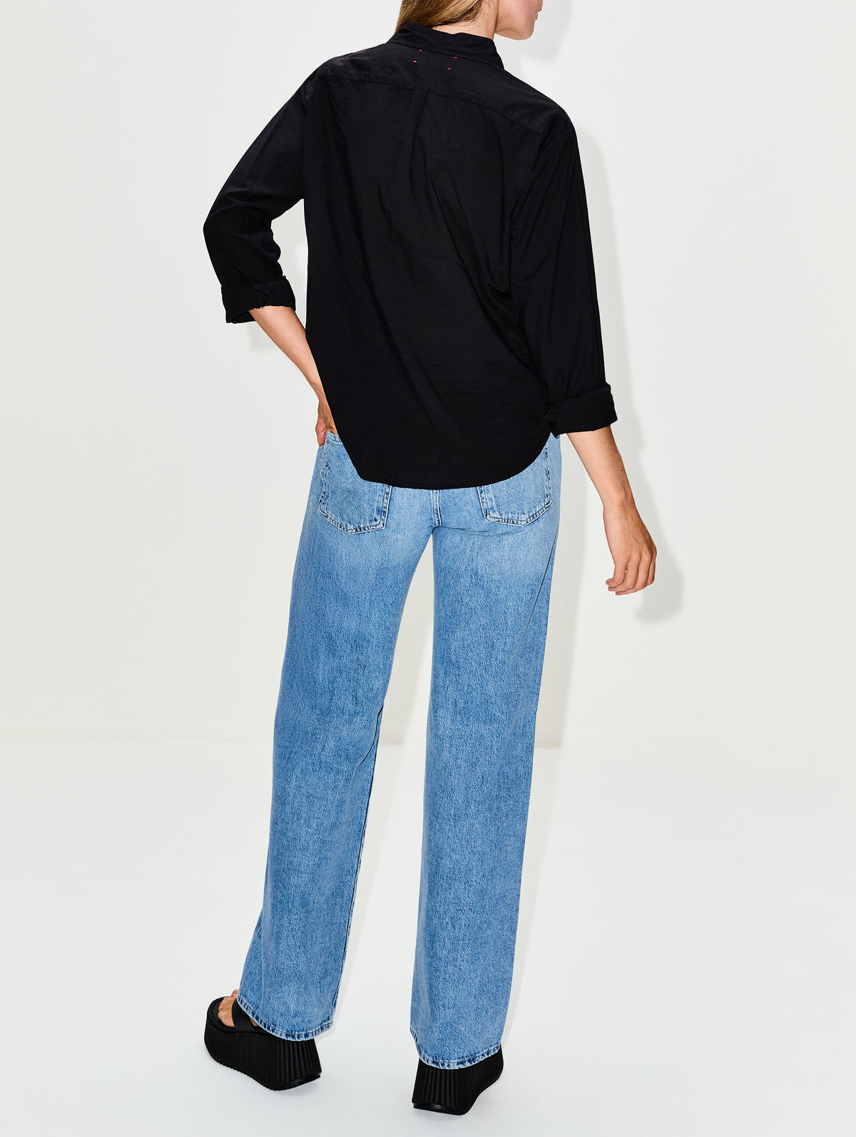 Bowie Shirt,XÍRENA,BLACK,Image 3