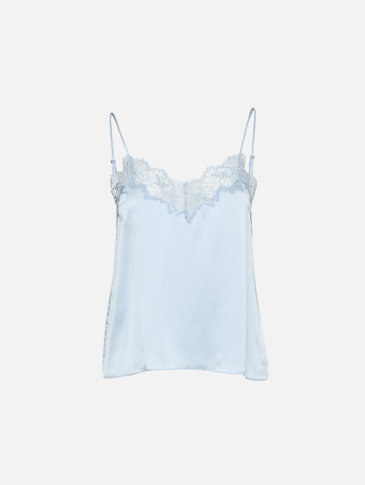 Bobbi Lace Trim V Neck Cami,SABLYN,WHISPER,Image 1