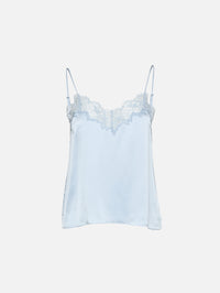 Bobbi Lace Trim V Neck Cami,SABLYN,WHISPER,Image 1