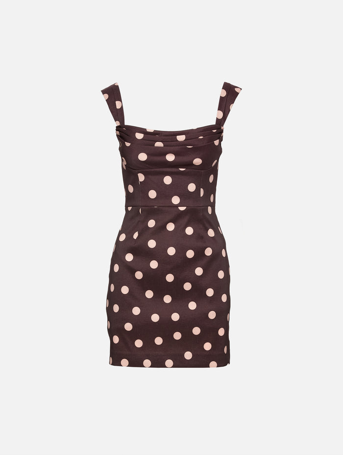 Vivianne Mini Dress,REBECCA VALLANCE,POLKA DOT,Image 1