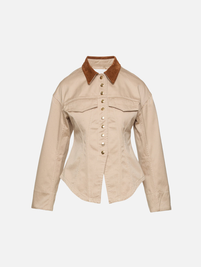 Lennox Jacket,RÙADH,KHAKI,Image 1