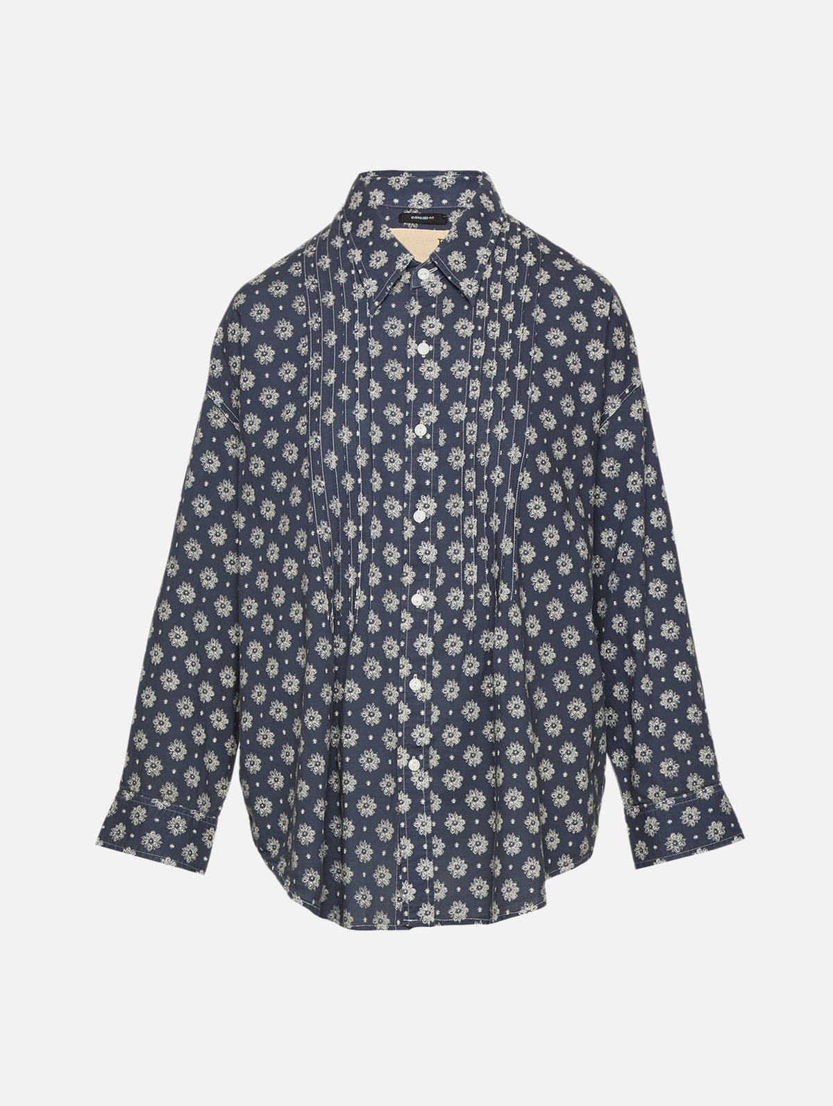 Pintuck Dropneck Shirt,R13,AIRY INDIGO,Image 1