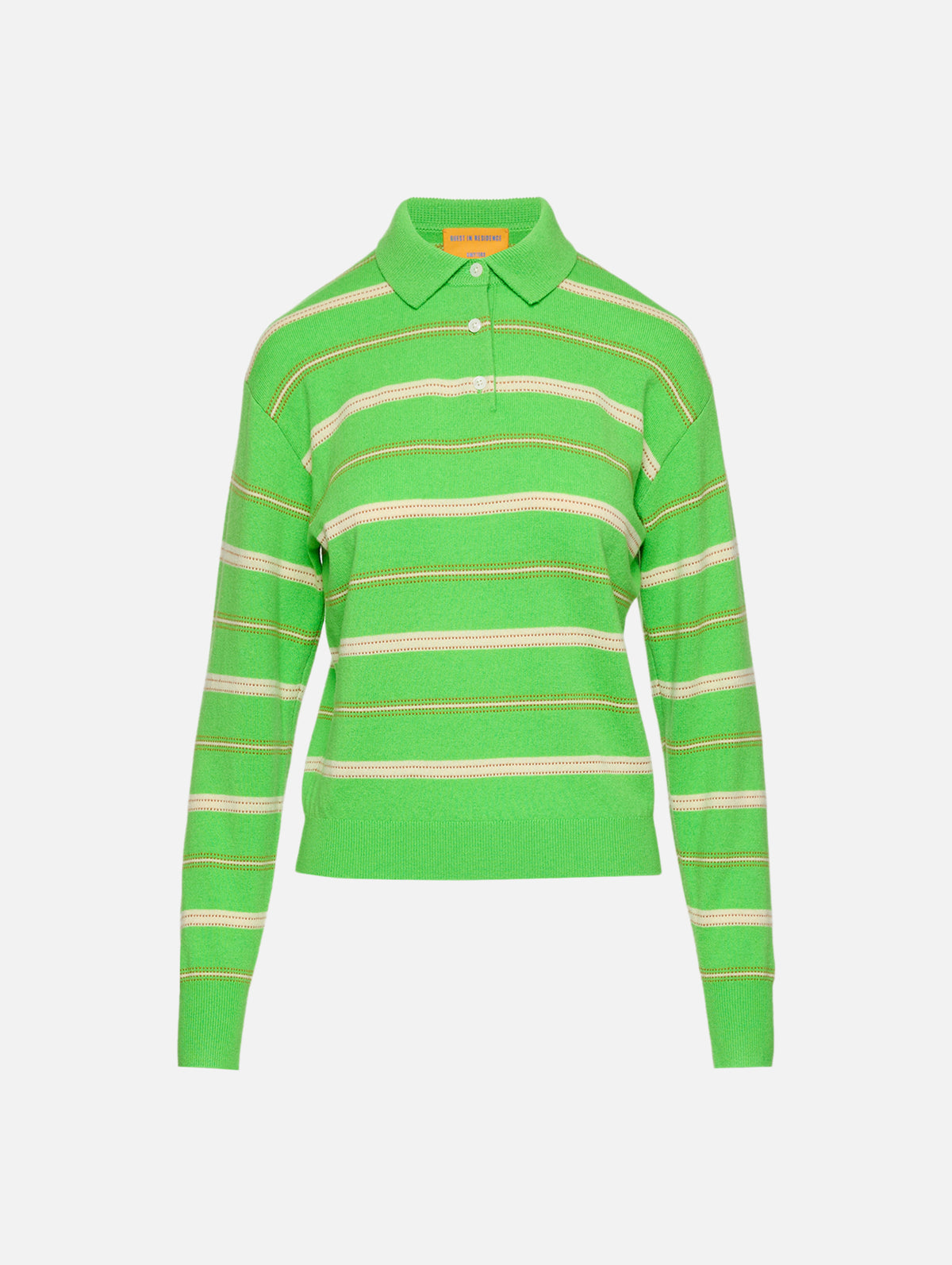 Collegiate Stripe Polo Sweater,GUEST IN RESIDENCE,MATCH POINT,Image 1