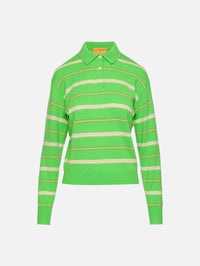 Collegiate Stripe Polo Sweater,GUEST IN RESIDENCE,MATCH POINT,Image 1