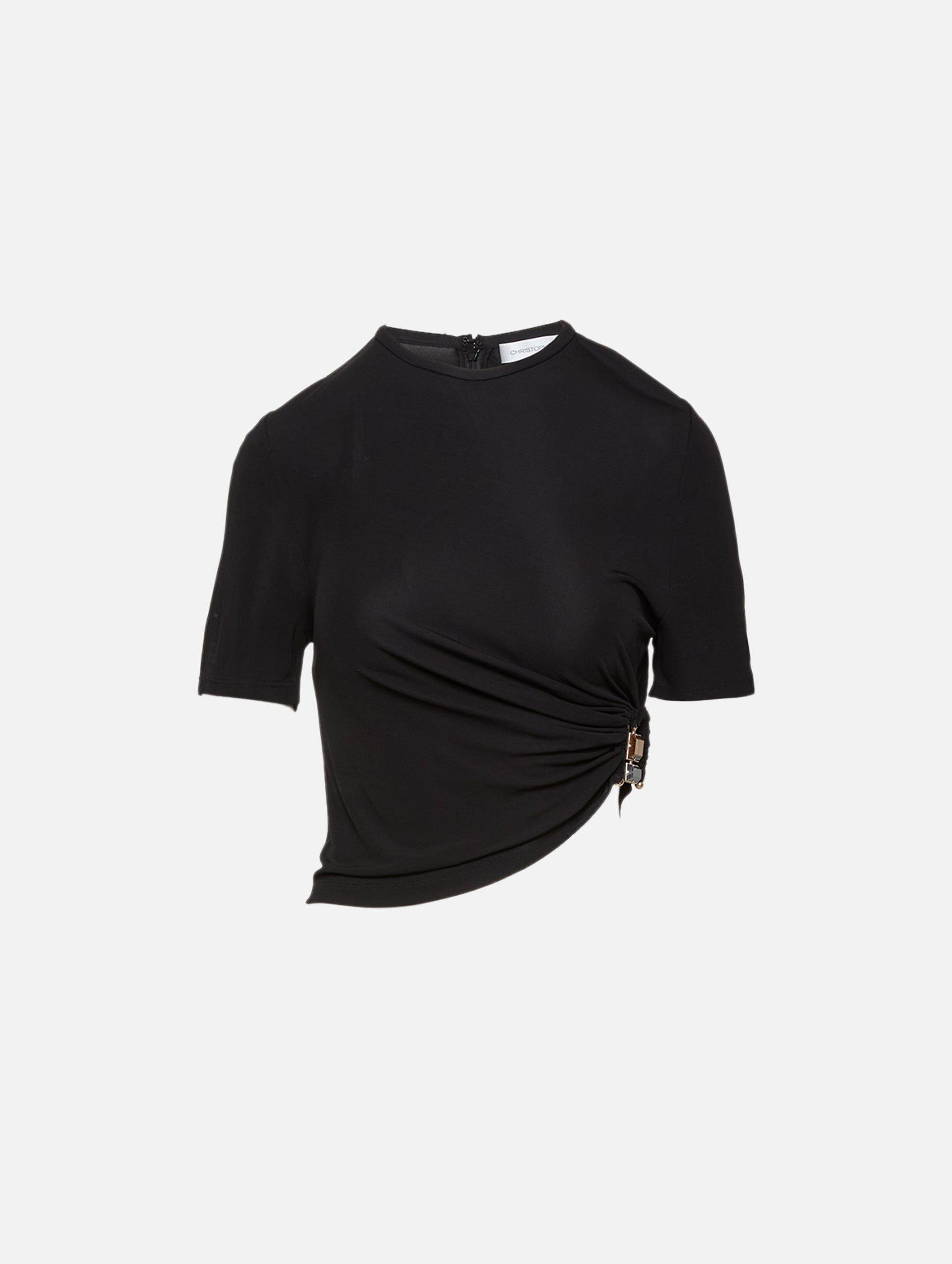 Bezel Quartz Ruched Tee | CHRISTOPHER ESBER | elysewalker