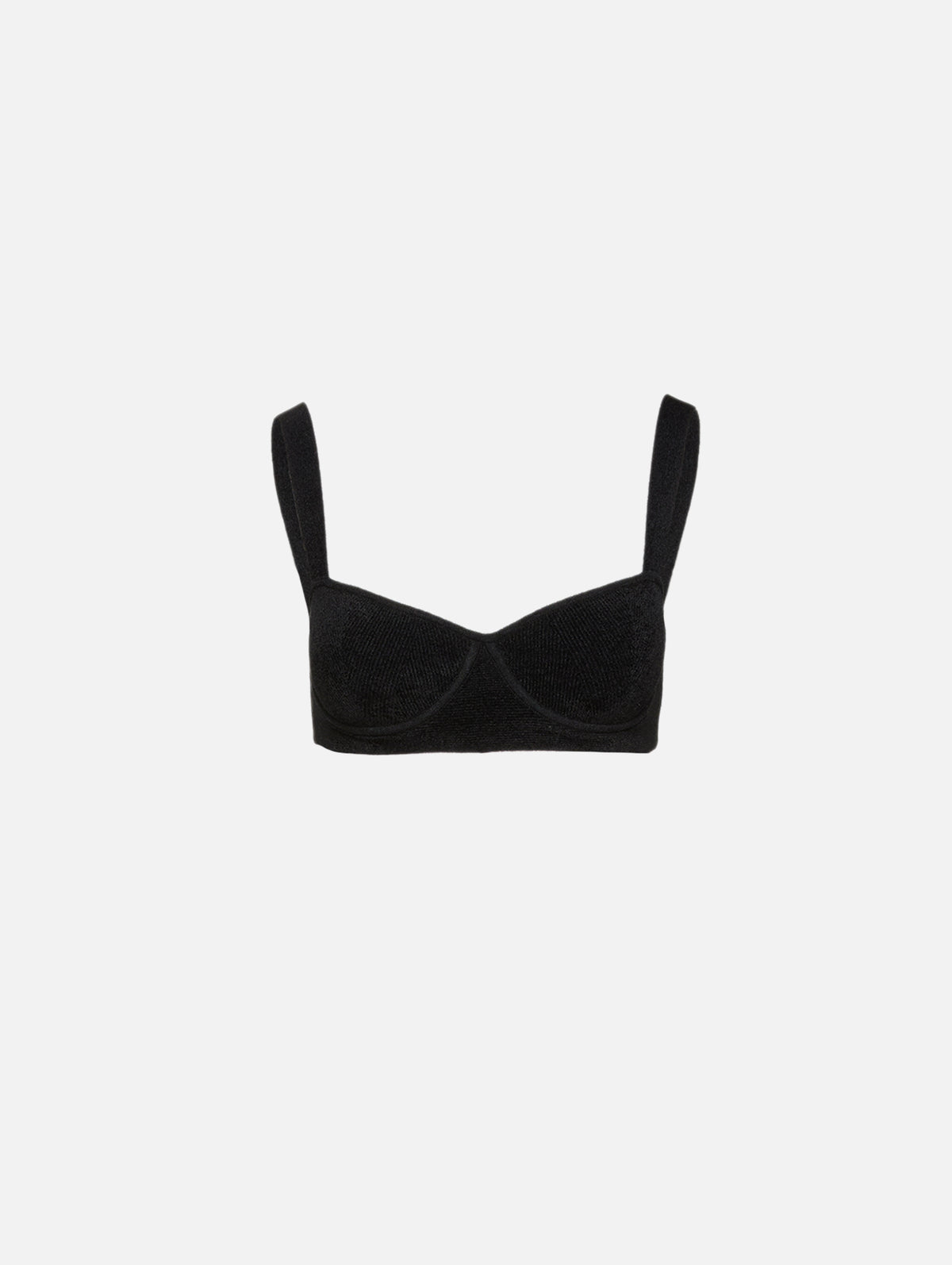 NYC Bralette Top,GALVAN,BLACK,Image 1