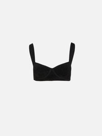 NYC Bralette Top,GALVAN,BLACK,Image 1