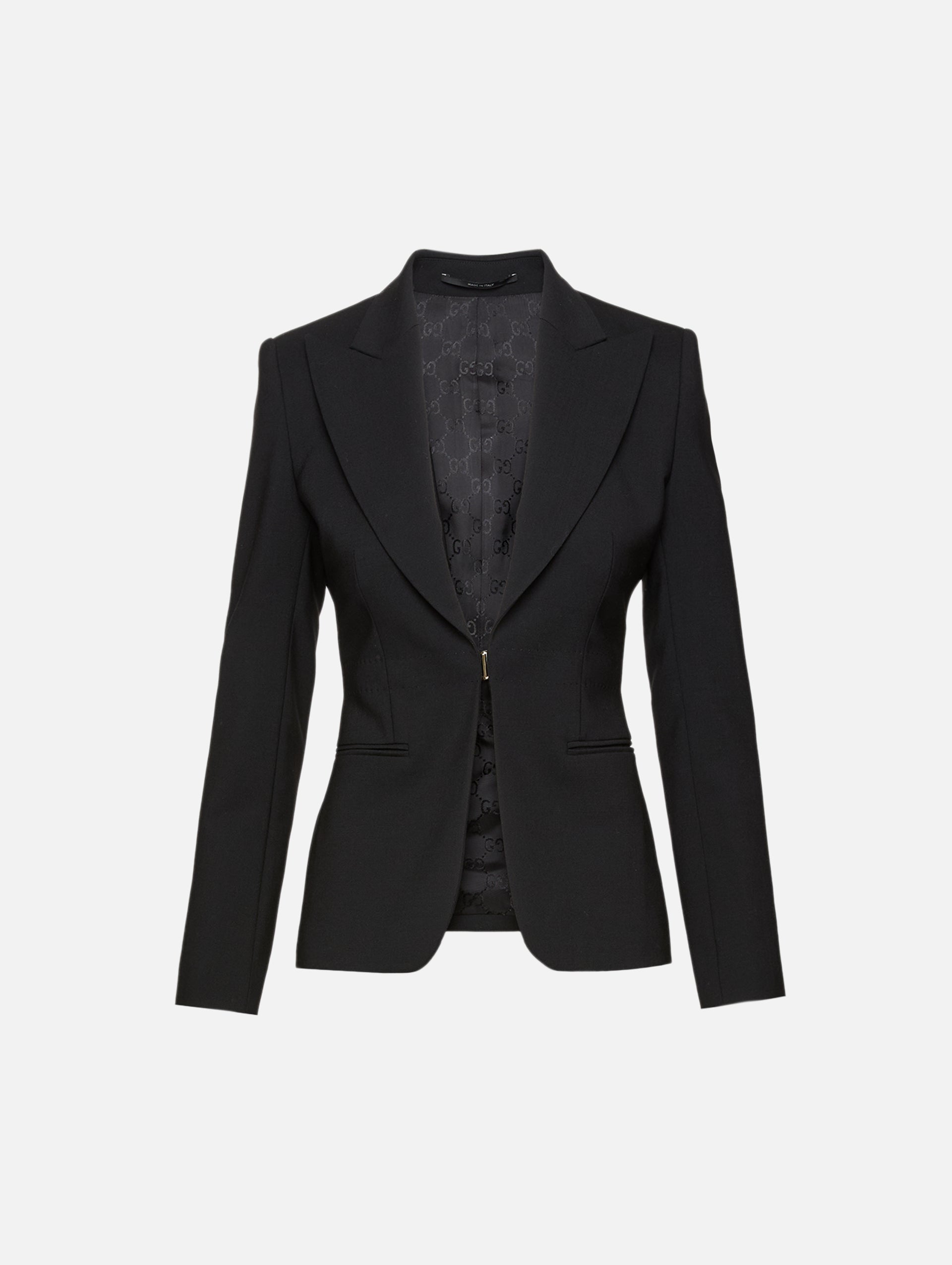 ジャケット・アウター GUCCI Tailored Jacket stretch Black 48 Blazer Jacket | GUCCI | elysewalker