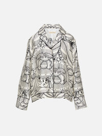 Bernardina Shirt,HEIRLOME,IVORY BLACK,Image 1