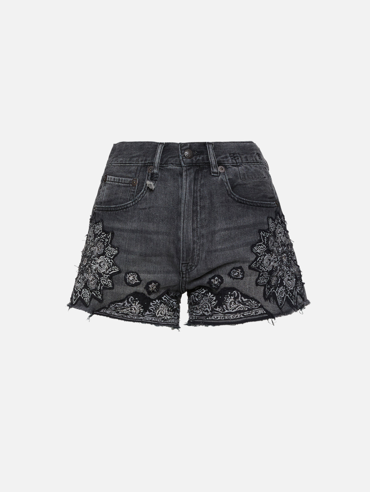 X Boyfriend Short,R13,ASH BANDANA,Image 1