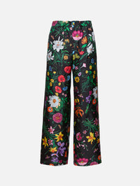 Flora Firme Pant,GUCCI,BLACK MULTI,Image 1