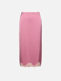 Lace Skirt,VALENTINO GARAVANI,OLD ROSE,Image 1