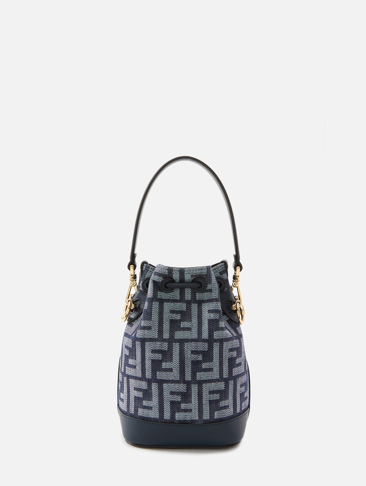 Mini Mon Tresor Bucket Bag,FENDI,BLU,Image 2